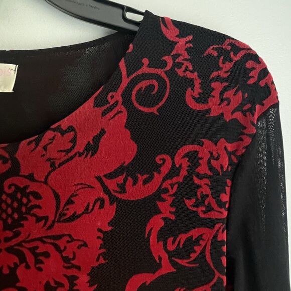 Petit Pois by Viviana G Velvet Feel Sheer Arms Popover Whimsy Goth NO SIZE TAG M - Picture 14 of 16